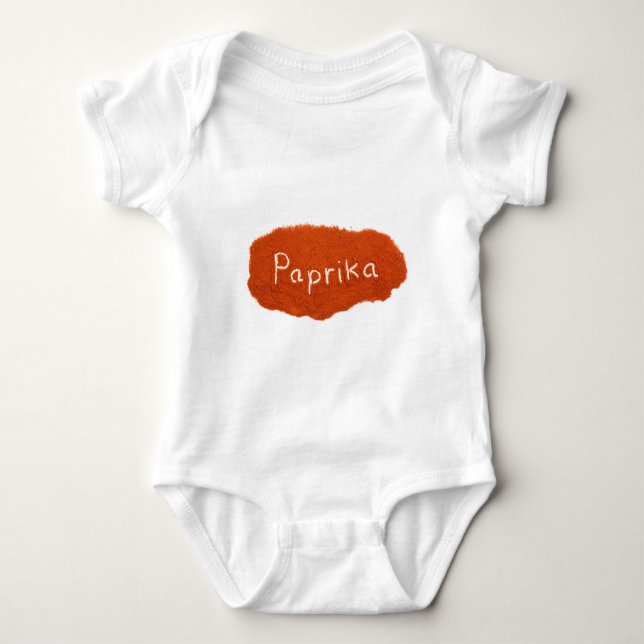 Ordpaprika som är skriftlig i paprika, pudrar tee shirt (Framsida)