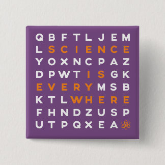 Ordpussel Klämmer fast vetenskap är överallt Knapp
