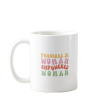 Ordspråks 31 Empowered Woman Fras på Mugg Retro