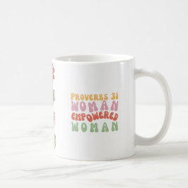 Ordspråks 31 Empowered Woman Fras på Mugg Retro