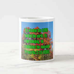 Ordspråksbok 3:19 WEBU Mug Jumbo Mugg