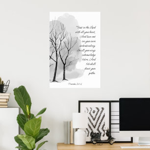 Ordspråksbok 3:5-6 Lita på Herren Poster