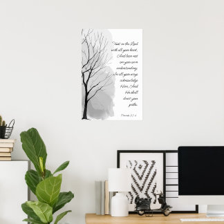 Ordspråksbok 3:5-6 Lita på Herren Poster