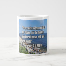 Ordspråksboken 14:1 WEBU Mug Jumbo Mugg