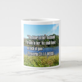 Ordspråksboken 31:11 WEBU Mug Jumbo Mugg