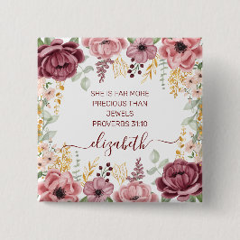 Ordspråksboken 31 Elegant pastell rosa blomma namn Knapp
