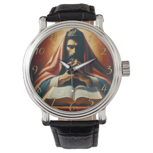 Ordspråksboken 3:5 helig bibel med händer armbandsur