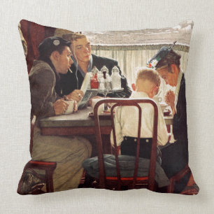Ordstävnåd av Norman Rockwell Kudde