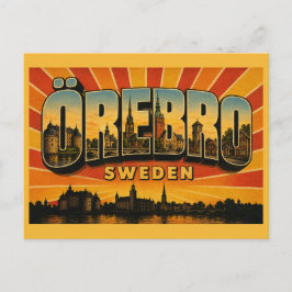 Örebro Sverige Ö Castle Vykort