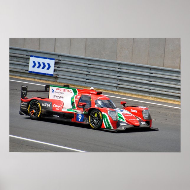 Oreca 07 Gibson nr 9 24-timmarsloppet på Le Mans 2 Poster (Framsidan)