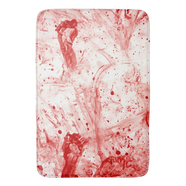 oreda blodsplatter badrumsmatta (Framsidan (Vertikal))