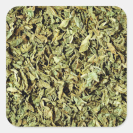 Oregano Fyrkantigt Klistermärke