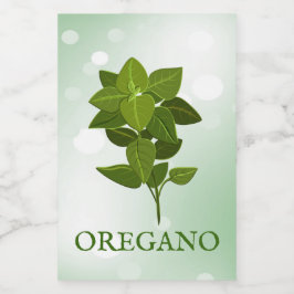 Oregano Örters-etikett Mat Etikett