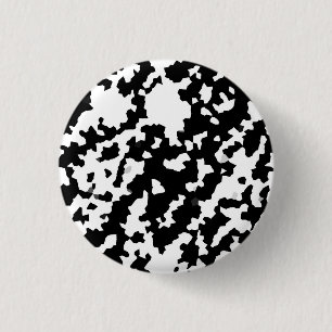 Oregelbunden Abstrakt Mosaic Black and White Camo Knapp