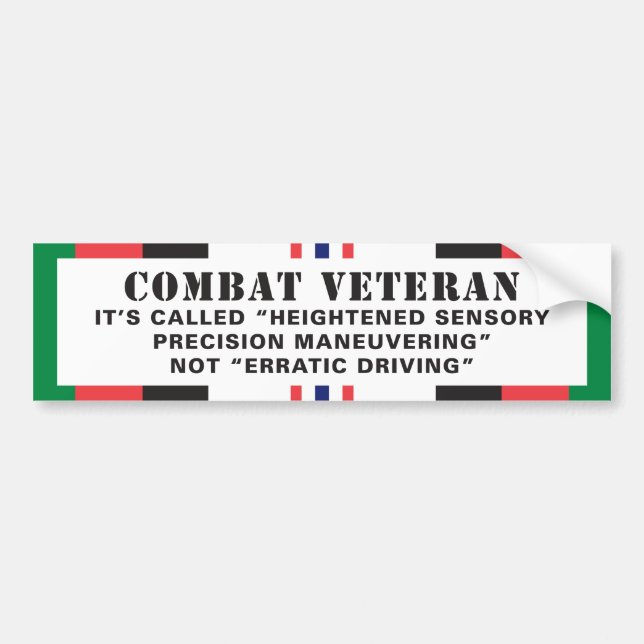 Oregelbunden chaufför för Afghanistan veteran Bildekal (Framsidan)