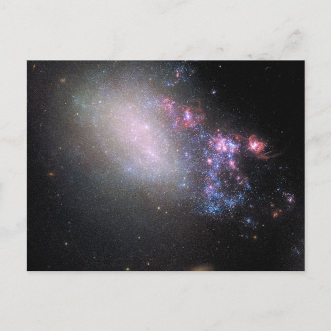 Oregelbunden galax Ngc 4485 Vykort (Framsida)
