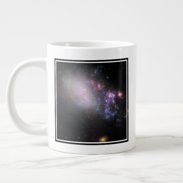 Oregelbunden Galaxy Ngc 4485 Jumbo Mugg (Vänster)
