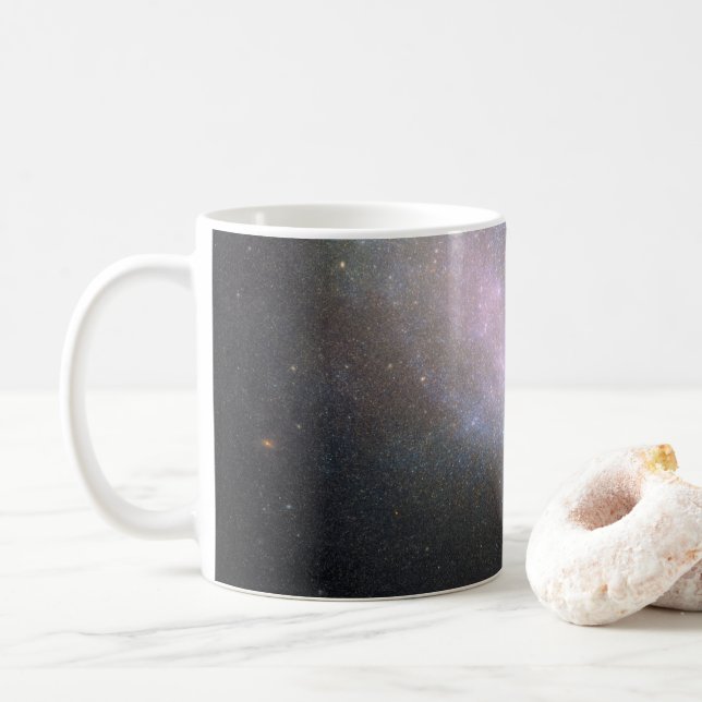 Oregelbunden Galaxy Ngc 4485 Kaffemugg (Med munk)