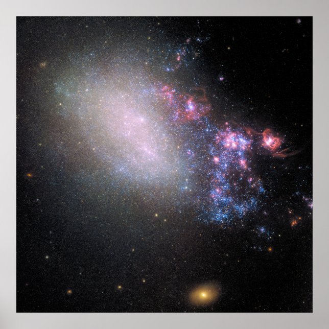 Oregelbunden Galaxy Ngc 4485 Poster (Framsidan)