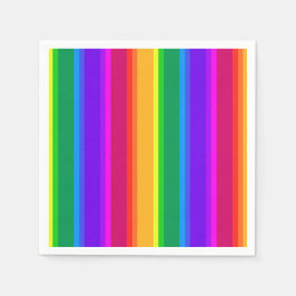 Oregelbunden regnbåge rand pappersservett