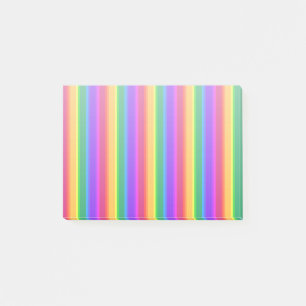 Oregelbunden regnbåge rand post-it block