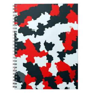 Oregelbundet Geometriskt Abstrakt Mosaik Kamouflag Anteckningsbok
