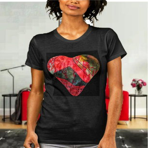 Oregelbundet Heart T- Shirt T