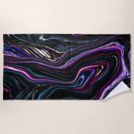 Oregelbundet kurvor med färg kvävd av mörken