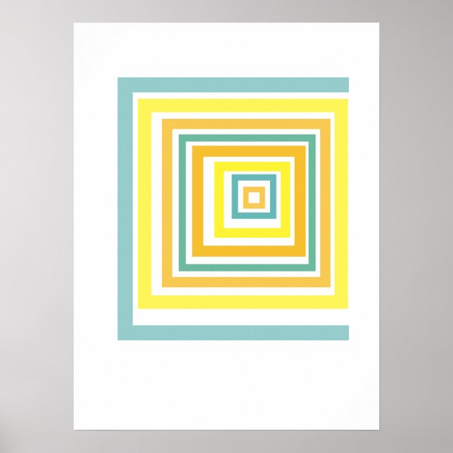 Oregelbundna fyrkanter poster (Framsidan)