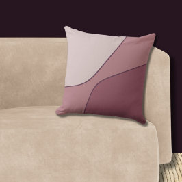 Oregelbundna Rosa & Violetta Kvartsformer   Kudde