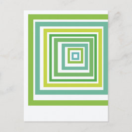 Oregelbundna rutor vykort