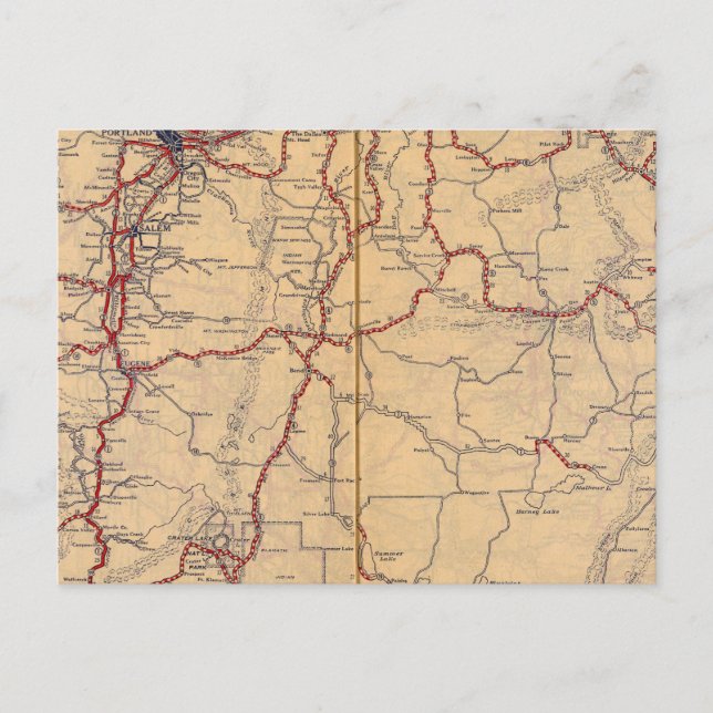 Oregon 4 vykort (Framsida)