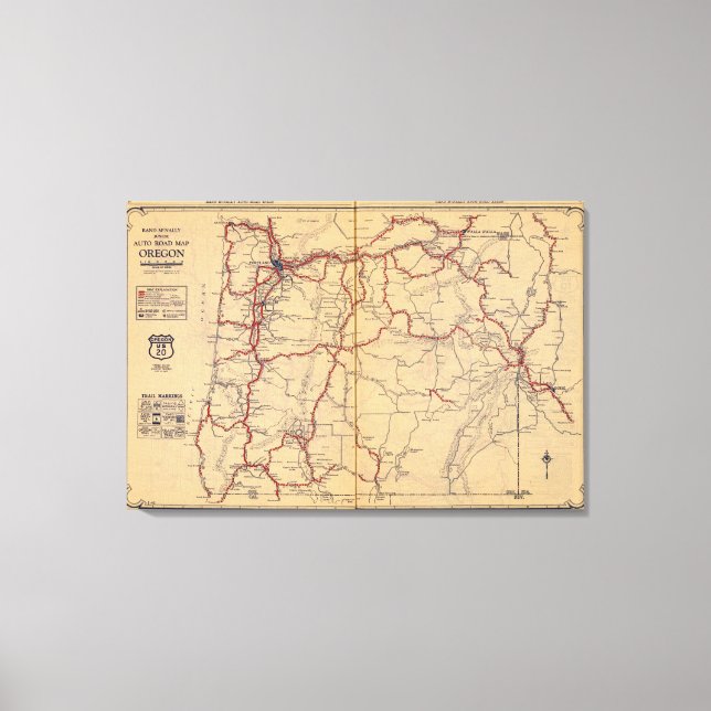 Oregon 6 canvastryck (Framsida)