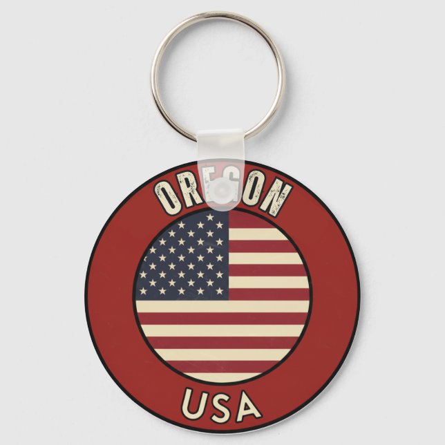 Oregon Amerikas förenta stater Nyckelring (Framsida)
