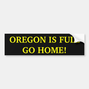 Oregon är full går hem! Bildekal