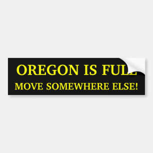 Oregon är fulla den någonstans annan flyttningen bildekal
