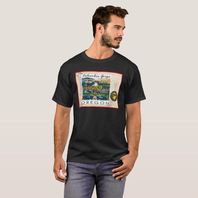 Oregon är mitt hemland T Shirt (Hel framsida)
