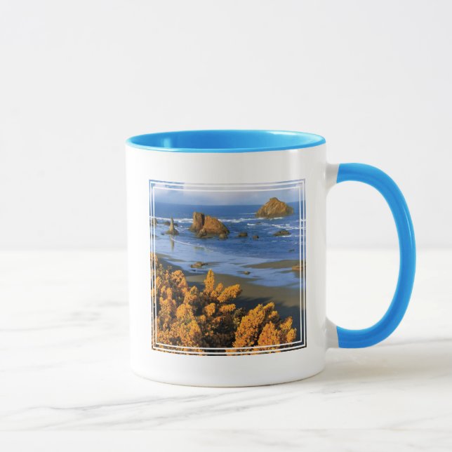 Oregon Beach utsikt i Bandon Mugg (Höger)