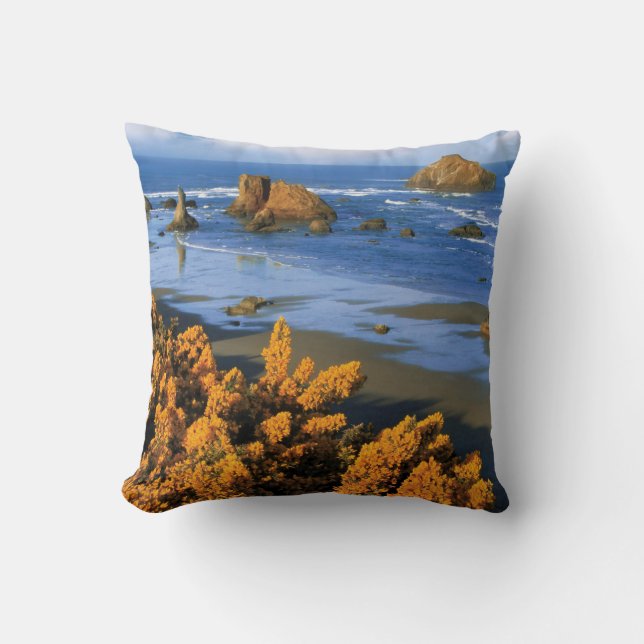 Oregon Beach View I Bandon Kudde (Framsida)