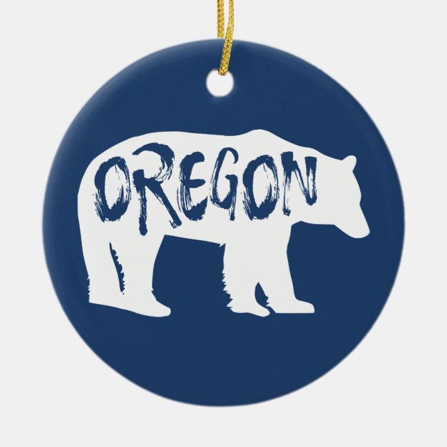 Oregon Bear Julgransprydnad Keramik (Framsidan)