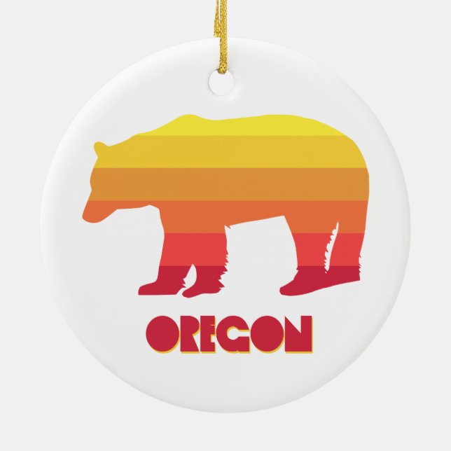 Oregon Bear Julgransprydnad Keramik (Baksidan)