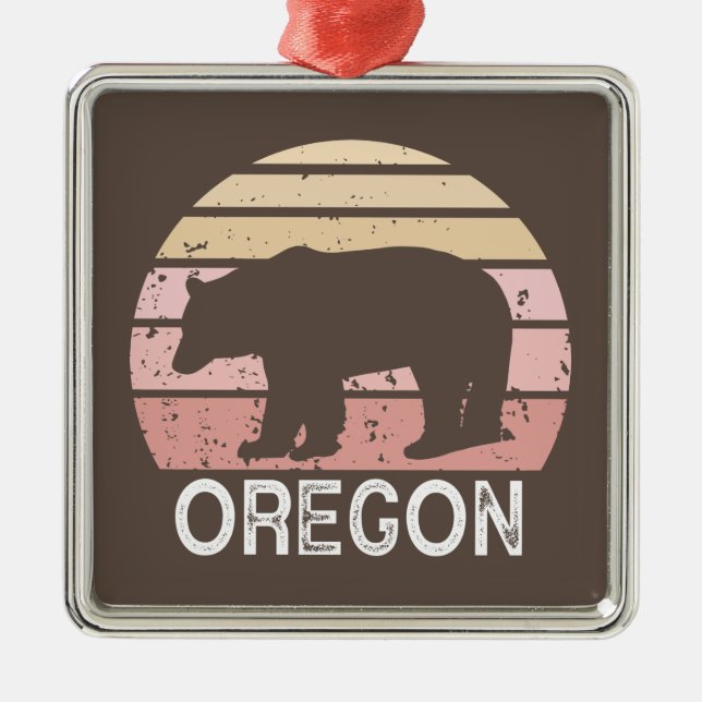 Oregon Bear Julgransprydnad Metall (Framsidan)