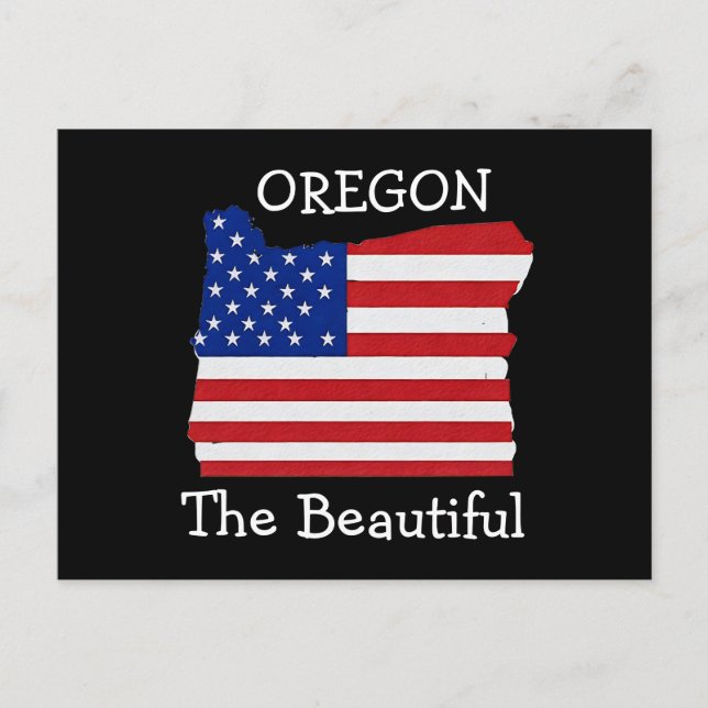 OREGON BEAUTIFUL T-Shirt Vykort (Framsida)