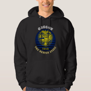 OREGON BEAVER STATLIG FLAGGA HOODIE