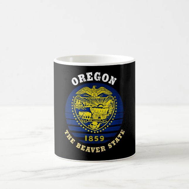 OREGON BEAVER STATLIG FLAGGA KAFFEMUGG (Center)