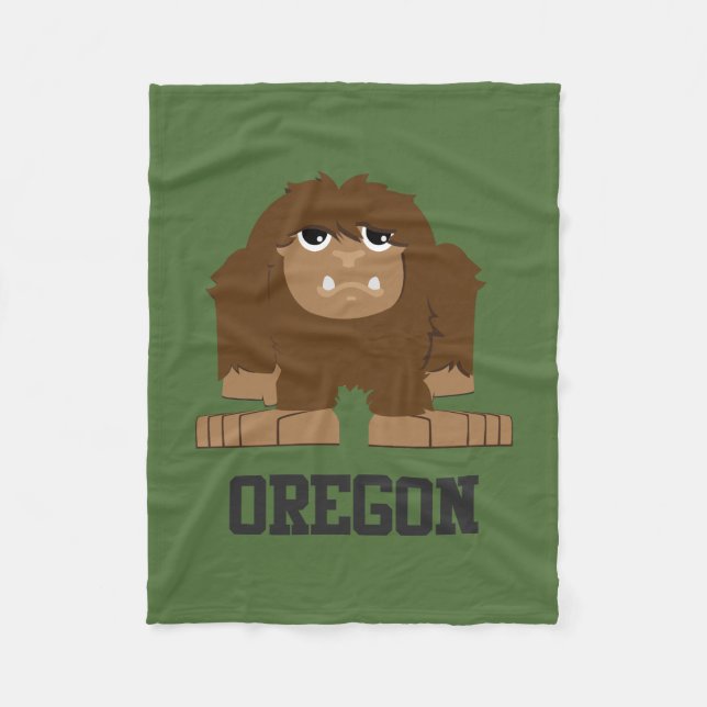 Oregon Bigfoot Fleecefilt (Framsidan)