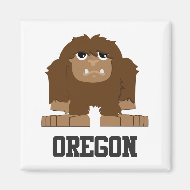 Oregon Bigfoot Magnet (Framsidan)