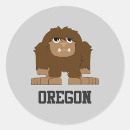 Oregon Bigfoot Runt Klistermärke
