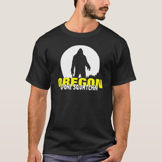 Oregon Bigfoot T Shirt (Framsida)