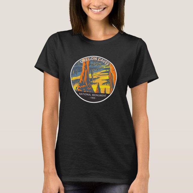 Oregon Caves nationalmonument Oregon Circle T Shirt (Framsida)